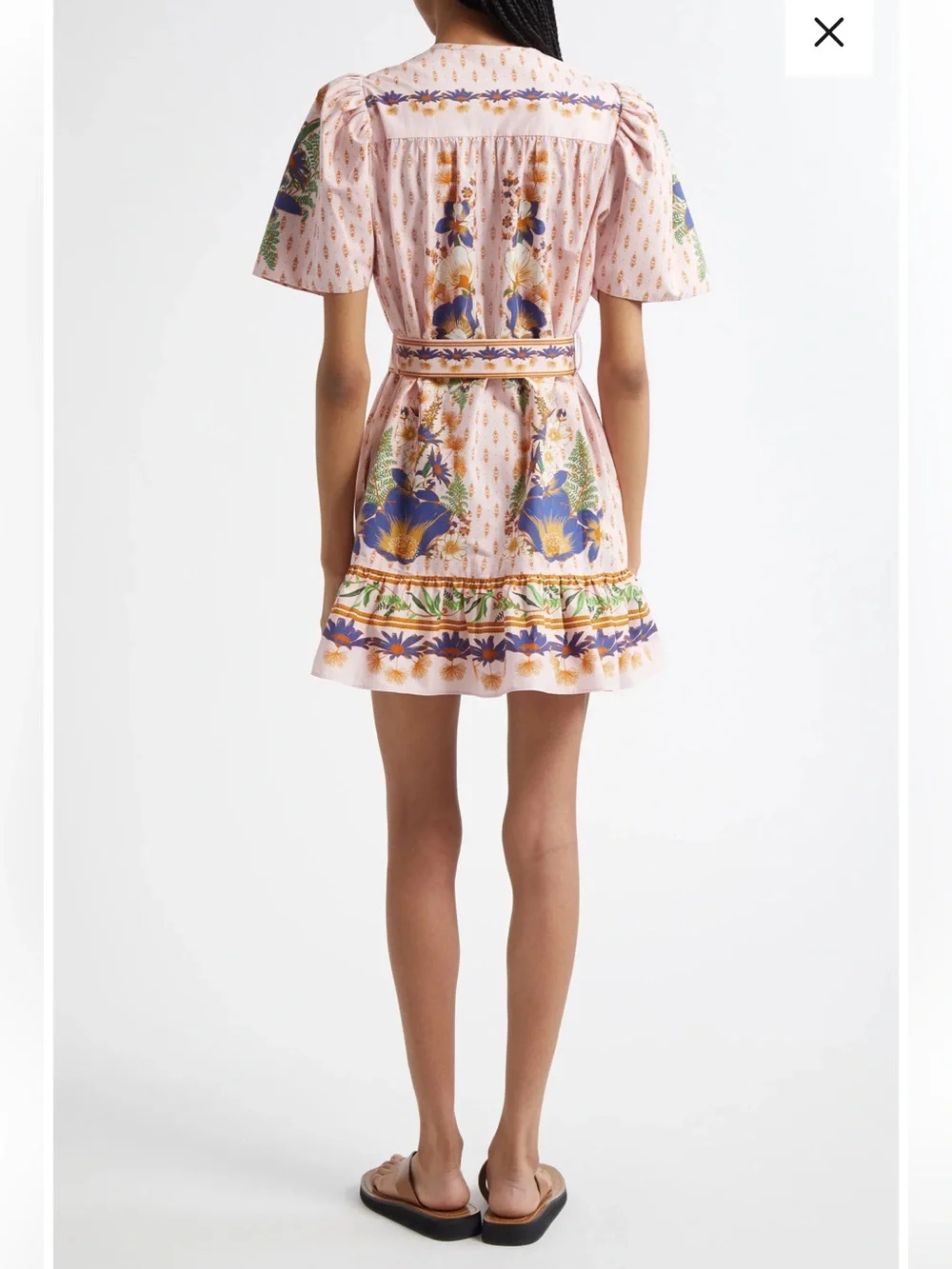 new Farm Rio the dream garden mini dress in pink floral print - Picture 2 of 11